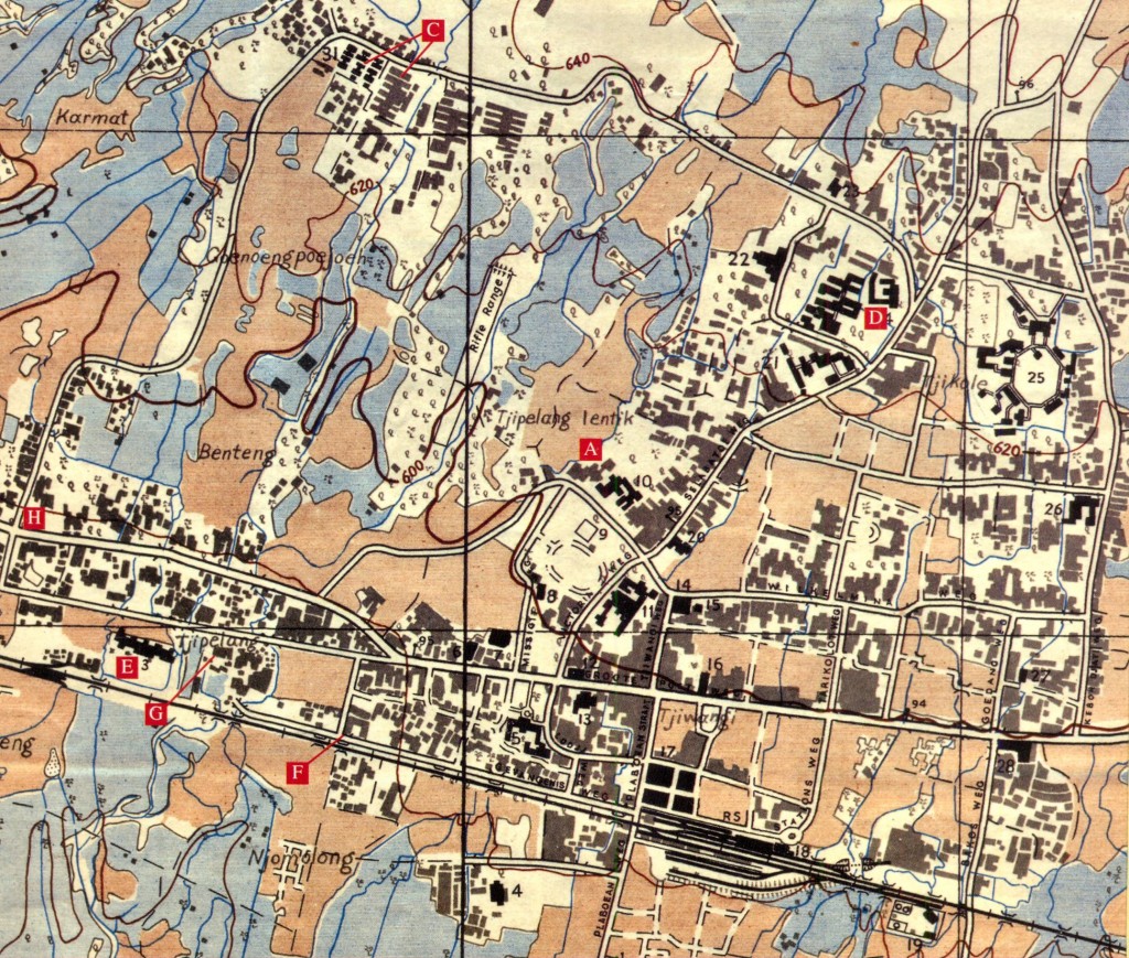 Map of Camps in Soekaboemi